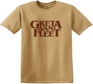 Greta Van Fleet Maglietta Logo Old Gold XL
