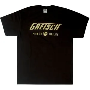 Gretsch Maglietta Power & Fidelity Logo Black XL