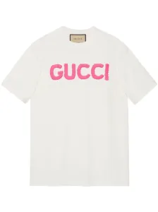GUCCI - T-shirt In Cotone Con Logo #2986651
