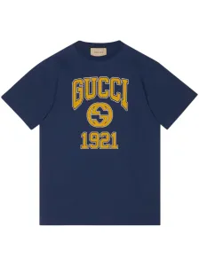 GUCCI - T-shirt In Cotone Con Logo #3105333