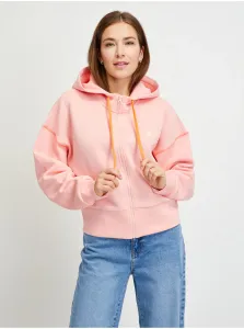 Apricot Womens Sweatshirt with Zipper and Hood Guess - Women #765166