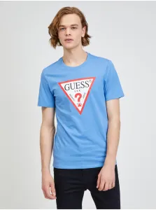 Blue Men's T-Shirt Guess - Men #235304