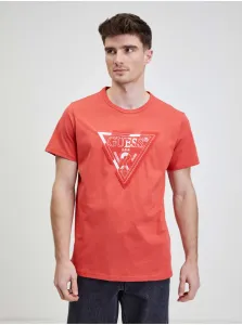 Coral Men's T-Shirt Guess - Men's