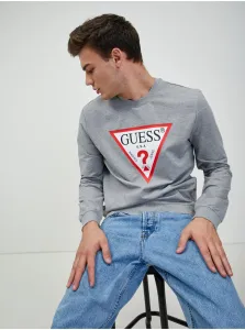 Grey Mens Sweatshirt Guess Audley - Men #789679