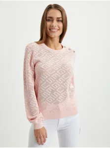 Light pink Women Patterned Sweater Guess Paula - Women