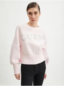 Light pink womens sweatshirt Guess Agacia - Women