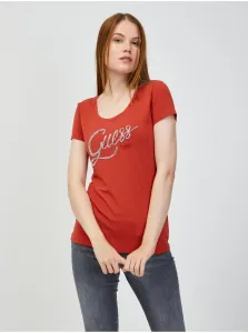 Red Women's T-Shirt Guess Bryanna - Women #906743