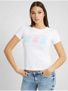 White Women's T-Shirt Guess Alissia - Women