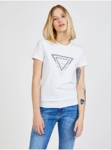 White Women's T-shirt with print Guess - Women #903187
