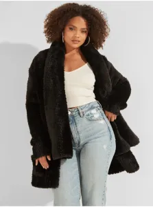 Black Women's Faux Fur Jacket Guess Rebecca - Women #905715