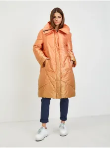 Orange Ladies Quilted Winter Coat Guess Ophelie - Women #900119