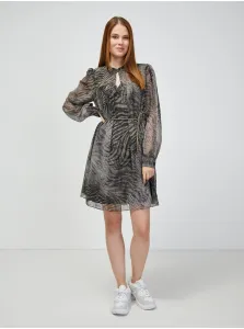 Grey patterned dress Guess Morgane - Women #906804