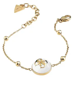 Guess Elegante bracciale placcato in oro 4G Logo Boule JUBB01395JWYGWH 14 - 18 cm - S