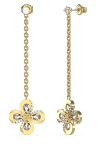 Guess Eleganti orecchini placcati in oro Amazing Blossom JUBE03054JWYGT/U