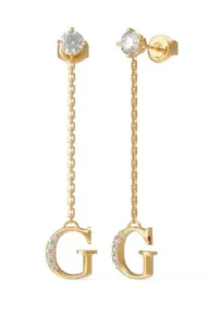 Guess Eleganti orecchini placcati in oro Crystal Harmony JUBE02223JWYGT