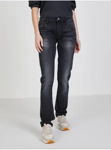 Black Women Straight Fit Jeans Guess Miami - Women #905800