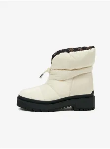 Cream Ankle Winter Boots Guess - Women