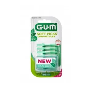 GUM Spazzolini interdentali in gomma SoftPicks Comfort Flex Mint 40 pz
