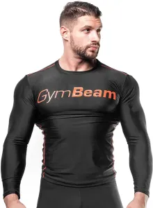 GymBeam T-shirt compressiva da uomo Black/Red S