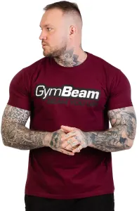 GymBeam T-shirt da uomo Beam Burgundy M