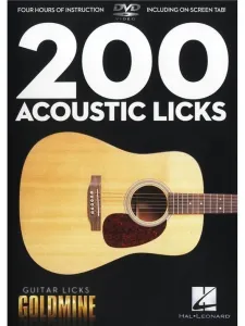 Hal Leonard 200 Acoustic Licks - Guitar Licks Goldmine Spartito #12663
