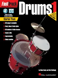 Hal Leonard FastTrack - Drums Method 1 Starter Pack Spartito