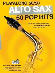 Hal Leonard Playalong 50/50: Alto Sax - 50 Pop Hits Spartito
