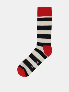 Striped socks in red, white and black Happy Socks Stripe