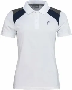 Head Club Jacob 22 Tech Polo Shirt Women White/Dark Blue S Maglietta da tennis