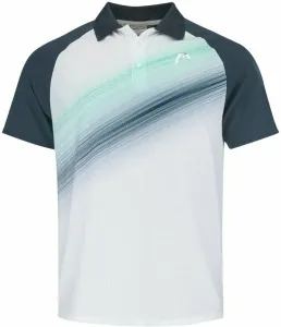 Head Performance Polo Shirt Men Navy/Print Perf 2XL Maglietta da tennis