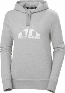 Helly Hansen Women's Nord Graphic Pullover Hoodie Grey Melange L Felpa outdoor