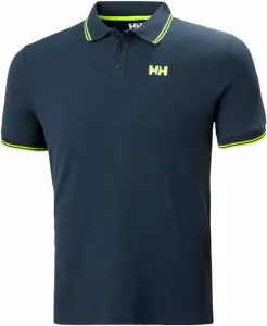 Helly Hansen Men's Kos Quick-Dry Polo Camicia Navy/Lime Stripe S