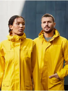 Helly Hansen W Moss Rain Coat Essential Yellow M Giacca outdoor