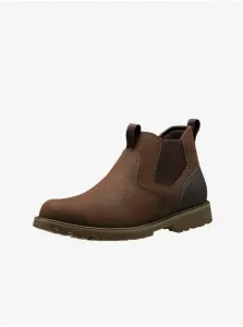 Brown Men Leather Chelsea Shoes HELLY HANSEN Keystone - Men #186833