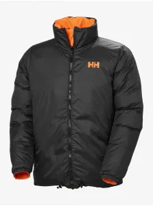 Orange-black men's down double-sided winter jacket HELLY HANSEN - Men