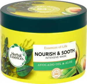 Herbal Essences Maschera nutriente e levigante per capelli secchi Avocado Oil & Aloe (Intensive Mask) 450 ml
