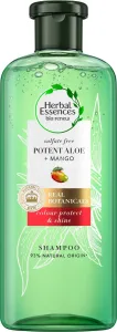 Herbal Essences Shampoo per capelli secchi e colorati Potent Aloe + Mango (Color Protect & Shine Shampoo) 380 ml