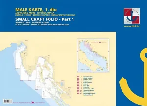 HHI Male Karte Jadransko More/Small Craft Folio Adriatic Sea Eastern Coast Part 1 2022 #15771