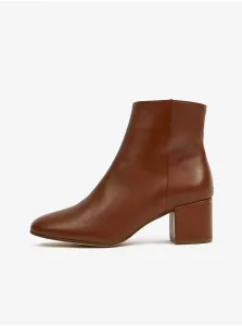 Brown Women's Leather Ankle Boots Högl Daydream - Women