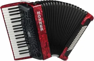 Hohner Bravo III 80 Rosso Fisarmonica a tasti #11184