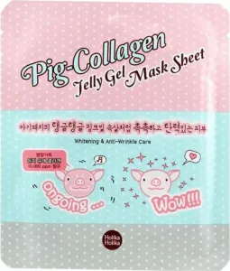 Holika Holika Maschera viso in tessuto al collagene Pig Collagen (Jelly Gel Mask Sheet) 25 ml