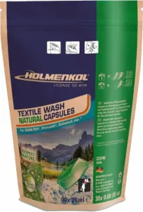 Holmenkol Textile Wash Natural Capsules 30pcs 30 x 20 ml 674 g Detersivo per il bucato