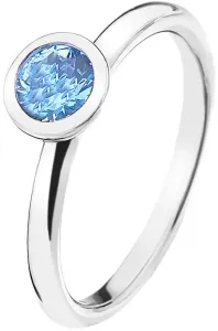 Hot Diamonds Anello in argento Emozioni Scintilla Blue Peace ER022 56 mm