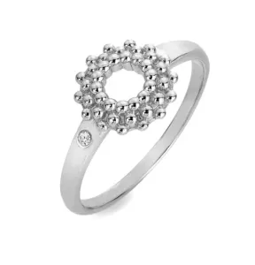 Hot Diamonds Bellissimo anello in argento con diamante Blossom DR278 59 mm