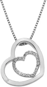 Hot Diamonds Collana con cuore in argento Adorable Encased DP691 (catena, pendente)