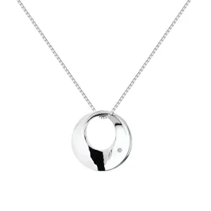 Hot Diamonds Elegante collana in argento con diamante Quest DP787 (pendente, catena)