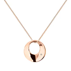 Hot Diamonds Elegante collana in bronzo con diamante Quest DP788 (catena, pendente)