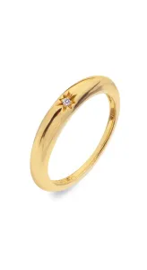 Hot Diamonds Fine anello placcato oro con diamante Jac Jossa Soul DR227 54 mm