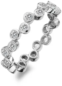 Hot Diamonds Lussuoso anello in argento con topazio e diamante Willow DR208 51 mm