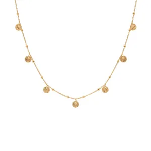 Hot Diamonds Moderna collana placcata oro con pendenti Jac Jossa Embrace CH108
